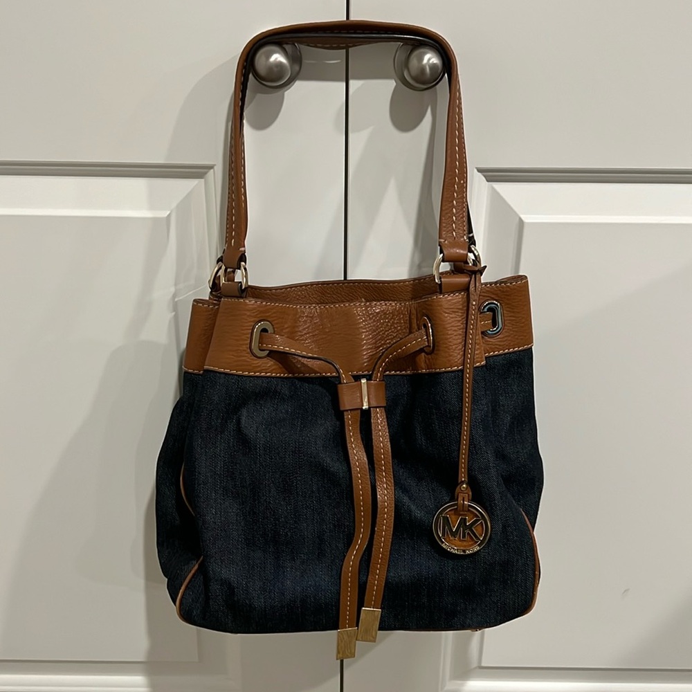Michael Kors Denim and Luggage Trim